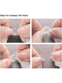 1 件装女士无肩带自粘隐形胸罩提升胶带，适用于连衣裙、内衣、大胸围和小胸围，加厚硅胶防凸起可重复使用乳头贴 - 杏色 - 查看 5