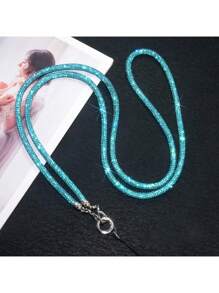 Correa para bolso de hombro desmontable de lujo con cuentas de cristal, correa cruzada de cadena de moda para bolso para mujeres, adornada con cristales para regalos de alta gama para madre, familia, amigos, cumpleaños, vacaciones, adorno para teléfono, cordón para teléfono