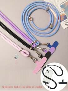 1 stuk 6 mm multifunctionele lanyard - polyester, geschikt voor telefoon, sleutelhanger, camera en buitenuitrusting, wordt geleverd met willekeurige metalen haak cadeaus voor moeder, familie, vrienden, verjaardagen, feestdagen telefooncharme, telefoonketting