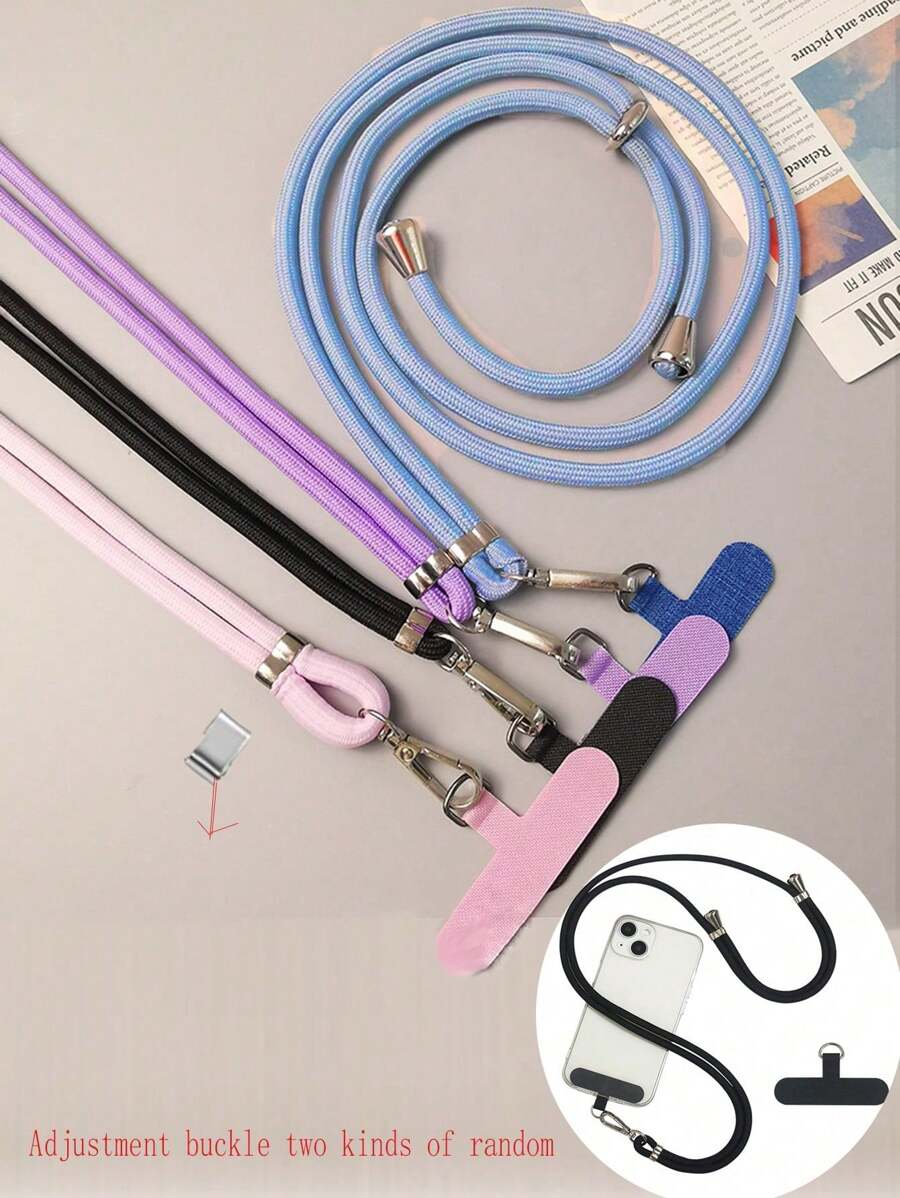 1 stuk 6 mm multifunctionele lanyard - polyester, geschikt voor telefoon, sleutelhanger, camera en buitenuitrusting, wordt geleverd met willekeurige metalen haak cadeaus voor moeder, familie, vrienden, verjaardagen, feestdagen telefooncharme, telefoonketting