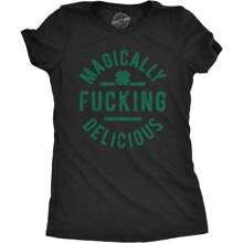 Womens Saint Patricks Day T Shirts Funny Shenanigans Clover Graphic Tees For Women