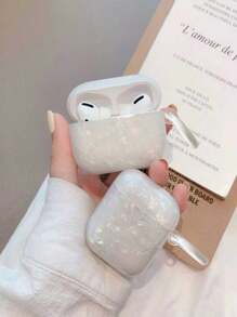 1pc Colorful Seashell & Pearl Texture IMD AirPods 1/2/3/4 Compatible Earphone Case