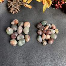 100-200g Natural Large Grain Purple-Green Agate, Tumbled Crushed Stone, Decorative Gravel/Rocks For Aquarium, DIY Terrarium, Potted Plants, Holiday/Wedding Decor, Home Garden Gifts