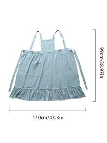 1pc Minimalist French Retro Artistic Style Apron, Suitable For Florists And Baristas, All-Season, Can Be Used For Home Kitchen, Outdoor Camping And Picnics. - Multicolor - View 12