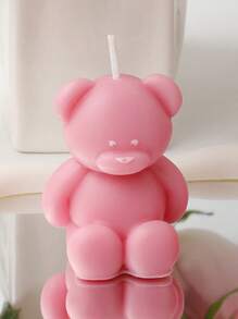 4pcs/2pcs/1pc New Rose Flower Wax Candles (3.93in) / Creative Bear Aroma Candles (2.55in), Smokeless Candles/Gift, Decorations, Gifts, Birthday Candles, Birthday Decoration, Suitable For Home Living Room/Bedroom/Kitchen/Dining Table Candle Decor, Gifts For Women, Father's Day/Birthday/Graduation/Party Holiday Decoration Candles, Easter, Candle, Autumn, Scented Candles, Wedding Decor, Pink Candles, Wedding, Bedroom Decor, Room Decor, Home Decor - Multicolor - View 15