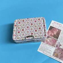 Recipiente de almacenamiento de metal vintage con tapa – Caja duradera para galletas y dulces, organizador estético, regalo ideal para todas las ocasiones - Morado - Ver 8