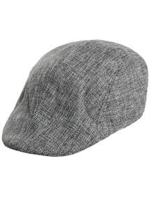 1 PC Kids Boys Solid Herringbone Flat Berets Elastic Hats Cute Accessories Fashion Kids Caps Daily Casual Cap - Multicolor - View 3