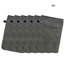6 pièces Gants de bain doux en moufle, gants exfoliants microfibre pour le corps, gants réutilisables pour le démaquillage, style européen, 15 x 20 cm
