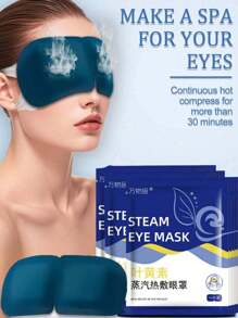 Lutein Steam Eye Mask, Long-Lasting Thermal Treatment, Moisturize Eyes, Relieve Fatigue, Relax Body And Mind, Suitable For Students Using Computers/Phones, Busy Office Workers, Business Travelers, Tourists And Late-Night People, Eye Care, Relieve Eye Strain And Improve Sleep, Mild And Unscented, Disposable Heated Eye Patch/Mask