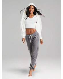 U.S. Polo Assn. Womens Sweatpants Joggers, French Terry Lounge Pants For Women - Than cây thạch nam - Xem 5