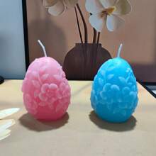 1pc Easter Egg Shaped Scented Candle Decor Piece Gifts Birthday Graduation - Multicolor - View 3
