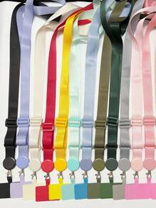 Mobile Phone Lanyard Neck Rope, Adjustable Detachable Diy Work Permit Rope Student Lanyard Anti-Loss Universal Rope, Adjustable Messenger Bag Lanyard With Detachable Universal Patch, Multifunctional Mobile Phone Lanyard, Mobile Phone Neck Strap And Shoulder Strap, Colorful Accessories (Multi-Color Optional). - Multicolor - View 6
