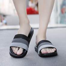 渐变色男士户外防滑舒适休闲拖鞋 - 灰色 - 查看 7