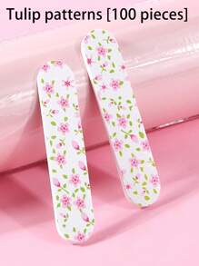 50pcs Dual-Sided Durable Portable Mini Nail Files, Suitable For Natural And Artificial Nails, Compact Colorful Design For Manicure & Pedicure