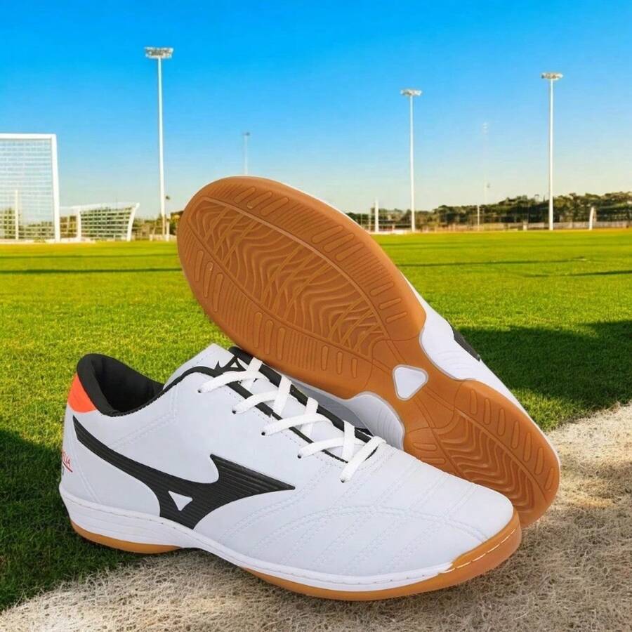 Kids Football Boots For Children Comfortable Soft Lightweight Ideal For Running Training Games Futsal Soccer - trắng - Xem 1