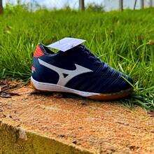 Kids Football Boots For Children Comfortable Soft Lightweight Ideal For Running Training Games Futsal Soccer - Azul Marino - Ver 2