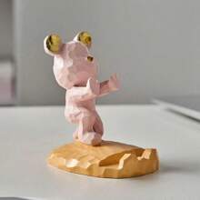 1 Pc Cartoon Bear-Shaped Mobile Phone Holder Decoration, Compatible With Smartphones And Tablets, Suitable For Desk, Bedside, Living Room, Study, Bedroom, Gift Gifts Birthday Graduation - Multicolor - View 15