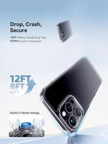 Mkeke 透明 16 Pro Max 保护壳 [不变黄] [军用级防摔] 防震保护透明保护壳 适用于 Apple 16 Pro Max 6.9 英寸 2024