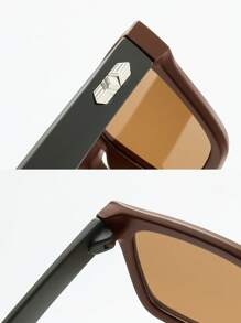 3pcs Vintage Square Frame Fashion Glasses For Men, High-Quality Design Suitable For Driving, Traveling, Leisure, Outdoor, Sports, And Daily Use For Summer Beach Vacation, Outdoor, Travel - 3-piece Combination (1 Gray + 1 Tea + Blue-gray) - View 3