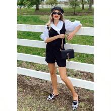 MARIANA Black Woven Flat Mules With Tassels - 黑色 - 查看 8