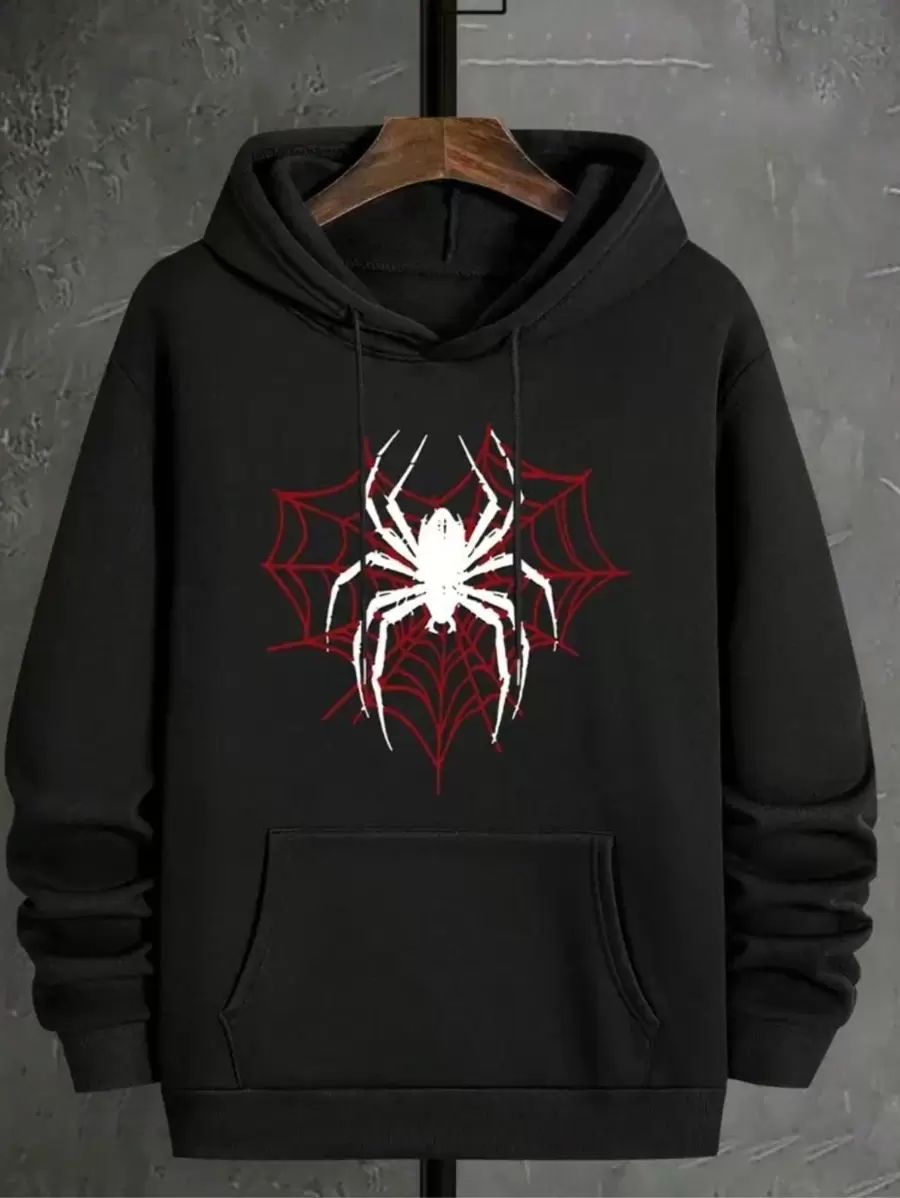 Moletom SPIDER LOVE Casaco Blusa Canguru Manga Longa Malha premium