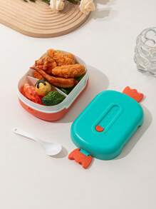 2025 New Style Kid's Cartoon Bento Box Baby Food Container Divided Plate Lunch Box Microwave Safe Student Mealtime Tray - Multicolor - View 2