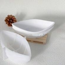 Khuôn chậu cây hình thuyền, khuôn silicon đúc bằng thạch cao để làm giá nến, đồ lưu trữ và đồ trang trí DIY - trắng - Xem 5
