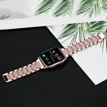 1pc Women's Rhinestone Metal Watch Band Compatible With Apple Watch 38/40/41/42/44/45/49/46mm, Compatible With Apple Watch Ultra2/Ultra/SE/10/9/8/7/6/5/4/3/2/1 - View 4