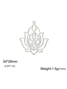 1 件不锈钢花卉莲花吊坠，经典复古美丽优雅，可用作项链、钥匙扣、DIY 珠宝配件，适合作为礼物 - 蓮花系列 - 查看 13