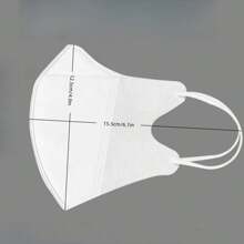 10pcs/100pcs Summer Disposable Masks Women's Highly Attractive Level 3d Three-Dimensional White Face Small Independent Packaging And Women The Same,The White Mask Material Has No Staining And No Odor. The Black Mask Should Be Dyed. It Is Normal That There May Be A Slight Odor. It Can Be Ventilated For A Period Of Time Before Use. - Multicolor - View 2