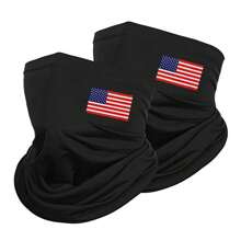 5 件/2 件/1 件美国国旗印花颈套脸部服装颈套面罩围巾防晒透气头巾透气防晒防风适用于滑雪钓鱼徒步骑行春夏季 - 彩色 - 查看 15
