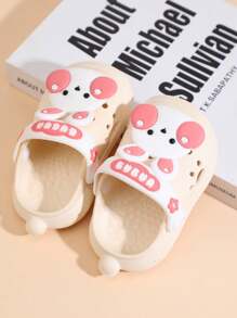 [talla grande Vendido] Sandalias transpirables para niños, Sandalias de baño de verano para niños y niñas con suela suave antideslizante y diseño de dibujos animados, Sandalias de playa ligeras y de secado rápido para niños pequeños - Blanco - Ver 2