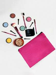 Bolsa con cremallera de lona en blanco y negro y caqui negro - Bolsa de cosméticos en blanco y negro, caqui negro, estuche para lápices, bolsa de almacenamiento pequeña para cosméticos y bricolaje, para artículos de tocador y papelería, almacenamiento de cables de datos, bolsa de lona multifuncional, bolsa escolar con graffiti pintado a mano, adecuada para el hogar, la escuela, los viajes y el almacenamiento diario