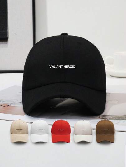 1 件装男士时尚休闲可调节字母印花棒球帽，简约风格适合日常和户外穿着