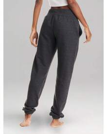 U.S. Polo Assn. Womens Sweatpants Joggers, French Terry Lounge Pants For Women - 深炭色希瑟 - 查看 3