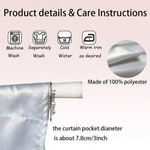 1 件/2 件橙色苹果桃子印花装饰窗帘薄纱 52 英寸 * 18 英寸，26 英寸 * 36 英寸乡村风格涤纶杆窗帘套装春季主题四季厨房咖啡店客厅办公室卧室家居装饰窗帘 - 彩色 - 查看 13