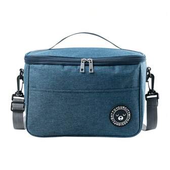 Bolsa de almuerzo aislada con estampado de oso - Impermeable y portátil para la escuela y la oficina - Mantén tus alimentos frescos y deliciosos