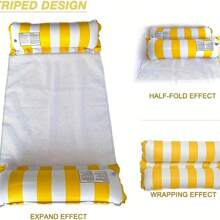 Portable Swimming Pool Hammock - Perfect For Travel And Pool Parties - Multifunctional Lounge Chair With Floating Design - Multicolor - View 4