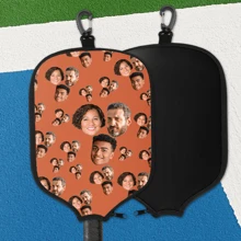 1pc Customizable Pickleball Paddle Cover, Personalized Pickleball Paddle Sleeve, Pickleball Paddle Case, Pickleball Paddle Gift For Him, Anniversary Gift, Holiday Gift - Black - View 5