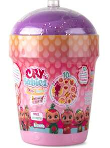 Tutti Frutti Lágrimas Mágicas De Gelantina Al Azar Con Aroma a Frutas, Hay más de 12 personajes de frutas para coleccionar, descubre cual te toco a ti!!!. Los personajes huelen como su propia fruta y lloran gelatinas. Hay hasta 6 colores diferentes de gelatinas. Utiliza el biberón incluido para alimentar agua (4 biberones llenos) a tu muñeca, espera al menos 2 minutos para activar las lágrimas de gelatina. Por último, aprieta su vientre y mira cómo lloran mágicamente las lágrimas de gelatina tus ojos. - Rosa - Ver 5