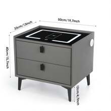 OYAJIA Nightstands - schwarz grau - 查看 11