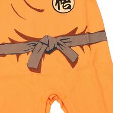 Suave body para bebé con bordado Mod. G O K U para primavera y otoño. - Naranja - Ver 4