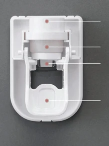 1 Straddle Wall Mounted Automatic Toothpaste Extruder Slouchy God Tool Bathroom Toilet Wall No-Drill Automatic Toothpaste Dispenser - Wall-Mounted Toothbrush Holder With Squeezer - No Power Required - Plastic Bathroom Accessory For Simplified Toothpaste Dispensing