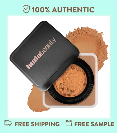  Huda Beauty Easy Bake Loose Baking & Setting Powder –  0.71 Oz / 20 G, Lightweight, Long-Lasting Powder For Brightening And Setting Makeup, Oil-Absorbing Formula, Ideal For Under Eye And Full Face Baking
