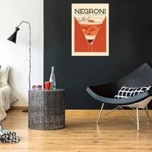 1 幅无框海报墙艺术复古卡通果汁海报和印刷饮料帆布画俱乐部酒吧商店家居装饰 - 彩色 - 查看 17