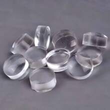 2/10Pcs Silicone Nail Art Stamper Replacement Heads 2.8cm Transfer Pattern Plate Nail Stamp Clear Stamping DIY Manicure Tools - Clear - View 3