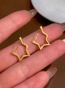 1 对精致环形耳环女士珠宝女士 S925 纯银华丽锆石环形耳环精美珠宝礼物订婚礼物