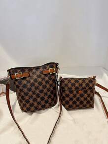 Women's Fashionable Casual Versatile High-End Shoulder/Crossbody/Handbag Bucket Bag, Spring 2025 New Arrival - Coffee - View 5