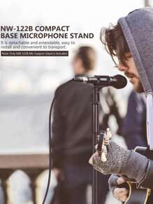 Pedestal Para Microfono Base Doble Boom Atril Profesional - Negro - Ver 7