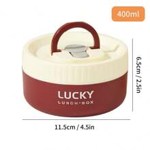 Portable 304 Stainless Steel Thermal Lunch Box With Cutlery&Lunch Bag, Cute Capybara Pattern Leak Proof Bento Box, Microwave Safe&Hot Water Heating, Insulated Anti Scalding Lunch Container, Reusable Fruit Salad Food Storage Container, Suitable For Student And Adult Use In School, Office, Outdoor Camping, Picnic, Travel
